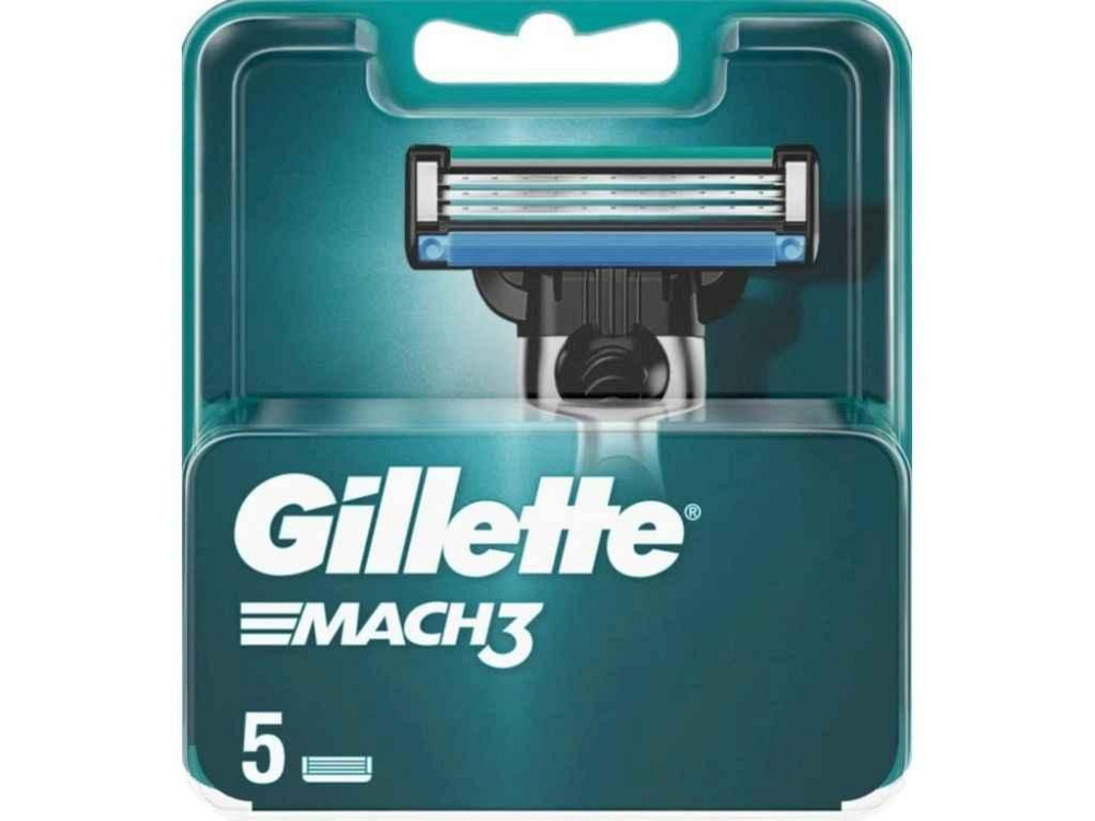 Змінні картриджі 5шт для гоління чоловічі Mach3 ТМ GILLETTE Київ - фото 1