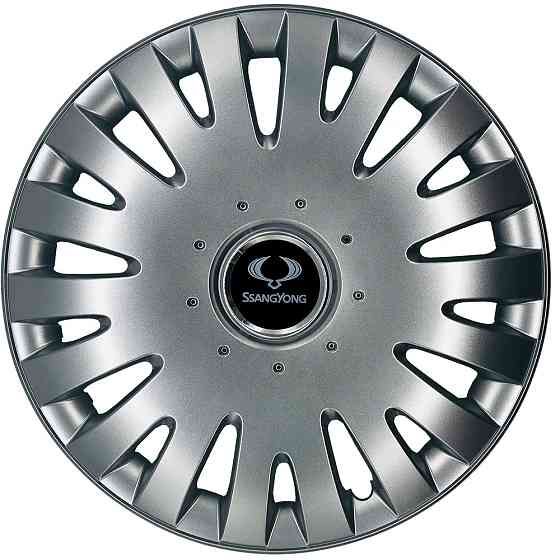 Автомобильные модельные колпаки R15 SsangYong 306 4шт, SJS, серебристые Киев
