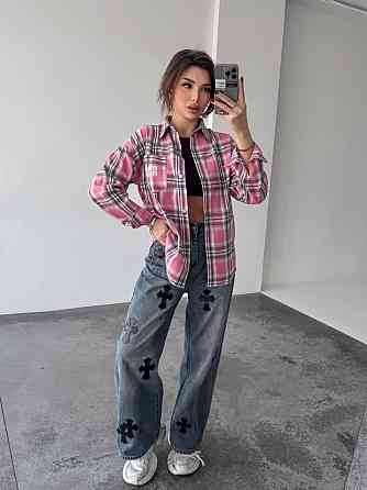 Жіноча сорочка в клітинку ( з накатом) Одеса