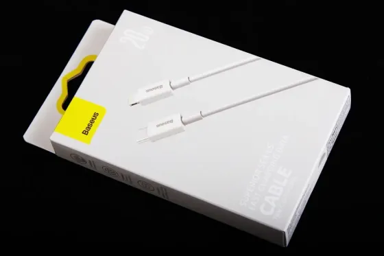 Кабель Type-C - iPhone 20 Вт 0,25м Baseus Superior зіліконовий круглий білий Вінниця