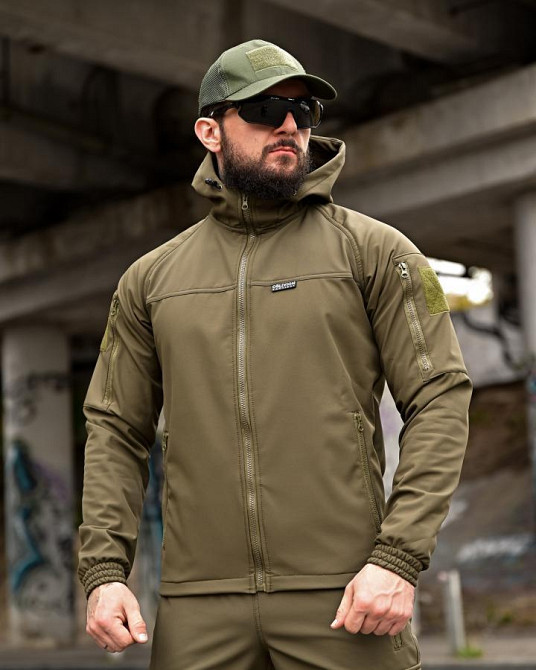 Тактичний костюм софтшел Oblivion  олива ВТ0599 Одеса - фото 5