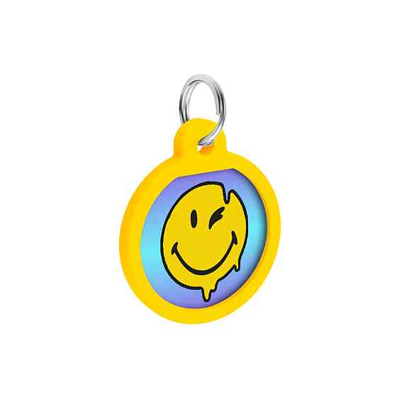 Адресник для собак и кошек металлический WAUDOG Smart ID с QR паспортом, рисунок 