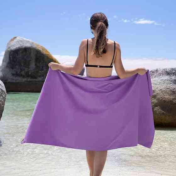 Рушник антибактеріальний швидковисихаючий Fitness Naturehike NH20FS009, 160*80, фіолетовий Киев