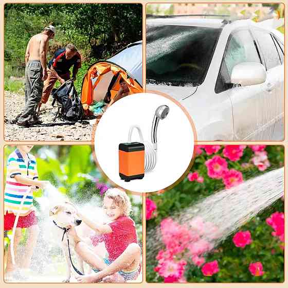 Портативный душ, 6000 мАч, MY-880 / Мобильный душ для кемпинга / Душ с цифровым индикатором температуры Киев