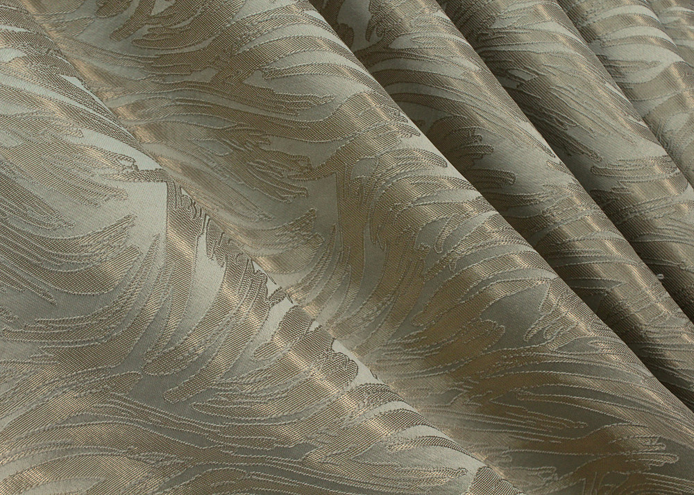Комплект готовых штор VR-Textil Жаккард Magic № 1603ш Бежевый с золотистым 145х270 см 2 шт (33-0467) Киев - изображение 6