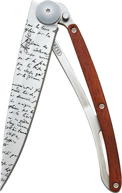 Универсальный Складной Нож с лазерной гравировкой Рукопись Deejo 