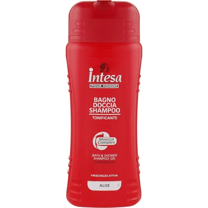 Гель-Шампунь 2в1 для тіла та волосся чоловічий Intesa Classic Red Aloe Shampoo Gel з ароматом Алое 5 Львів - фото 1
