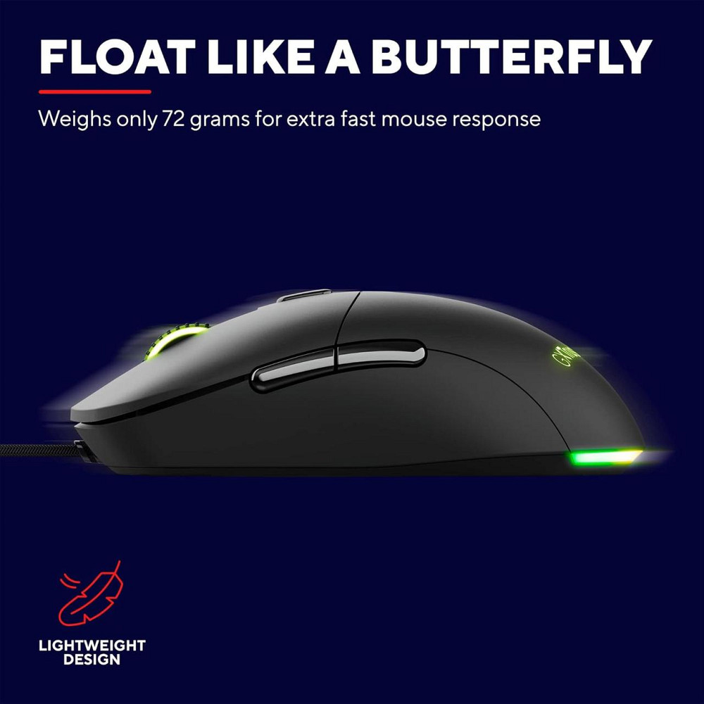 Комп'ютерна ігрова миша Trust GXT 981 Redex, 10000 DPI, 6 кнопок, RGB підсвітка, оптична, провідна, чорна геймерська (24634) Київ - фото 8