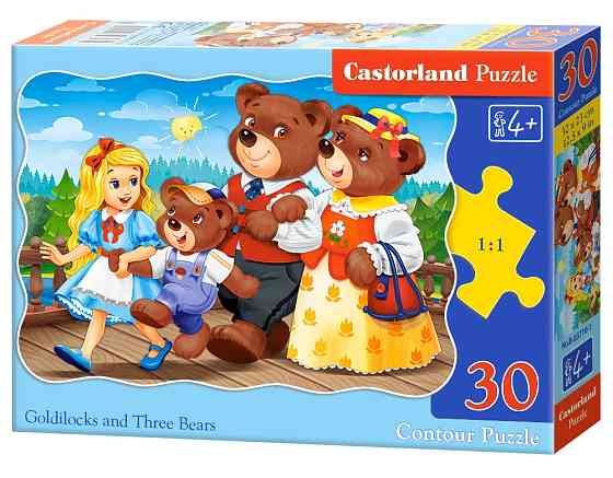 Пазл 30 ел. "Castorland""Золотовласка та три ведмеді", шт Київ