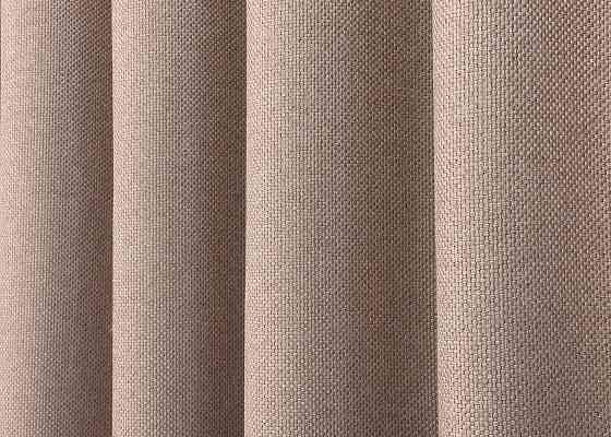 Шторна тканина льон-блекаут рогожка, колекція "Льон Мішковина" колір пудровий 1069ш Київ