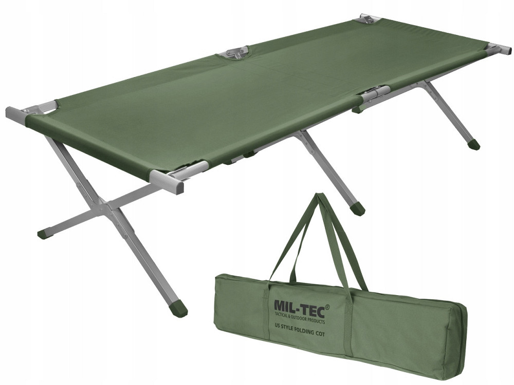 Складная Раскладушка алюминиевая 190х65 см с сумкой Mil-Tec (14402001) Olive Нововолынск - изображение 1