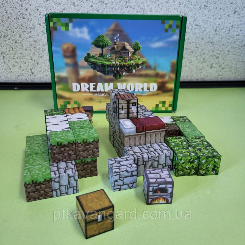 Конструктор магнітний майнкрафт 49 кубики магнітні блоки Dream World LZCK 028 Хмельницький - фото 2