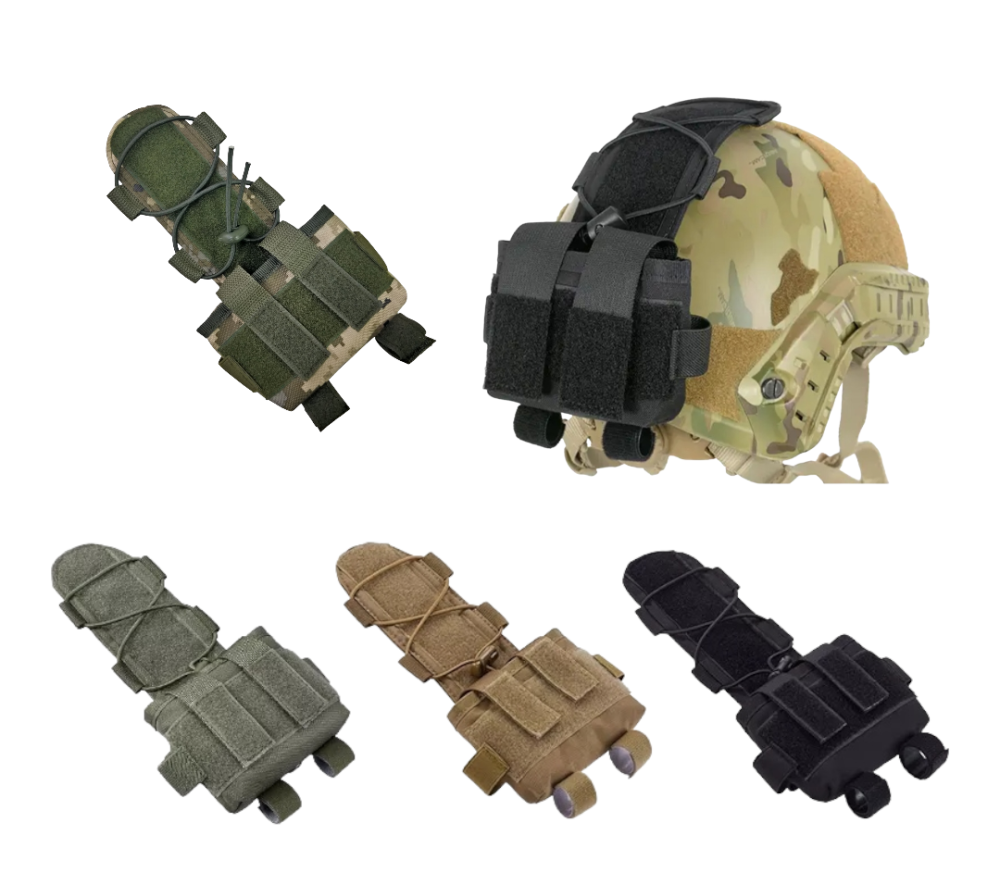 Подсумок на шлем, противовес на каску, сумка для батарей олива Одесса - изображение 13