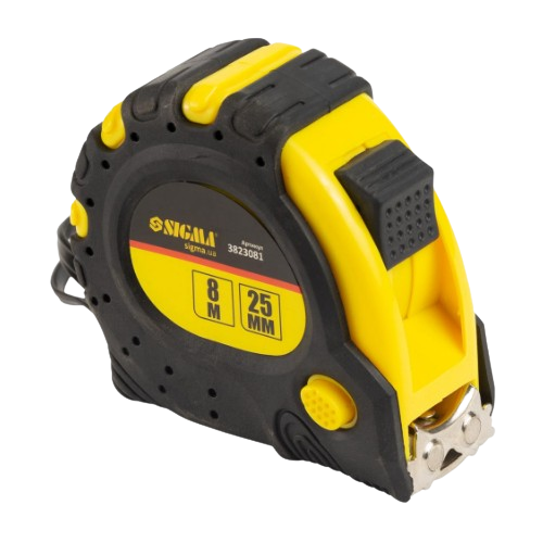 Рулетка магнітна автостоп + гальмо 8м*25мм SIGMA Житомир - изображение 8