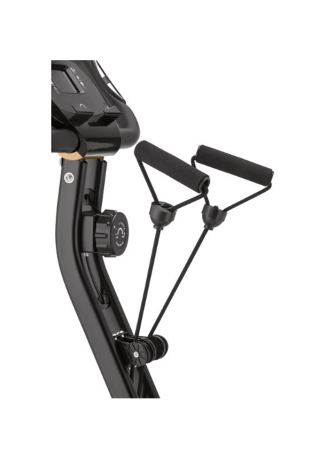 Велотренажер Gymtek FX600 магнітний складний з еспандерами золотий Київ - фото 4