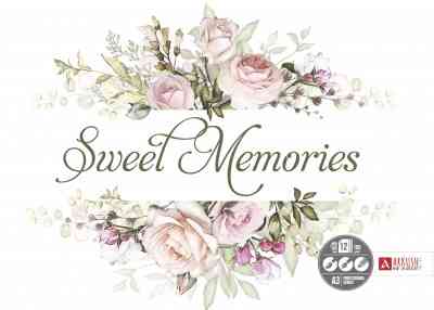Скетчбук А3 "Аркуш" Sweet Memories, 12 арк, клеєний, 150г/м, 1SBA31504, шт Київ