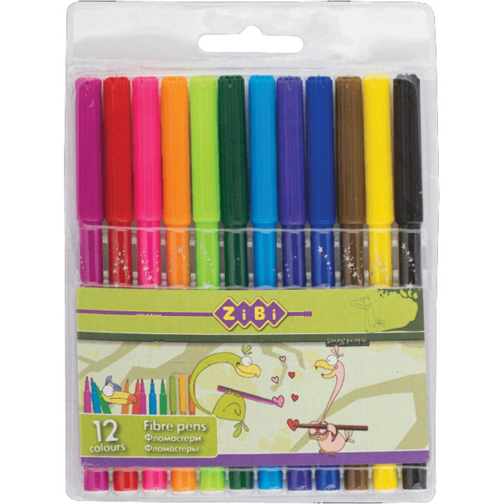 Фломастери ZiBi 12 colors (ZB.2802) Вінниця - фото 1