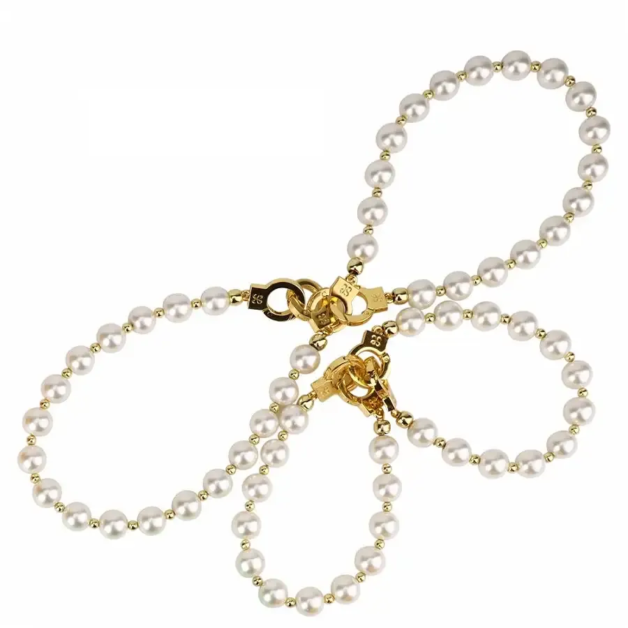 Перлинні наручники та поножі LOCKINK Pearl Bondage & Restraint Set Львів - фото 2