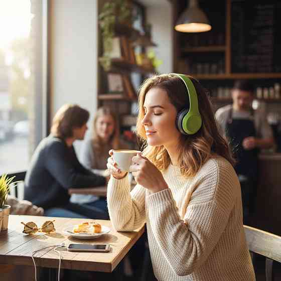 Бездротові Bluetooth-навушники з мікрофоном і Mp3 плеєром, P47, Зелений/Стереогарнітура/Накладні навушники блютуз Київ