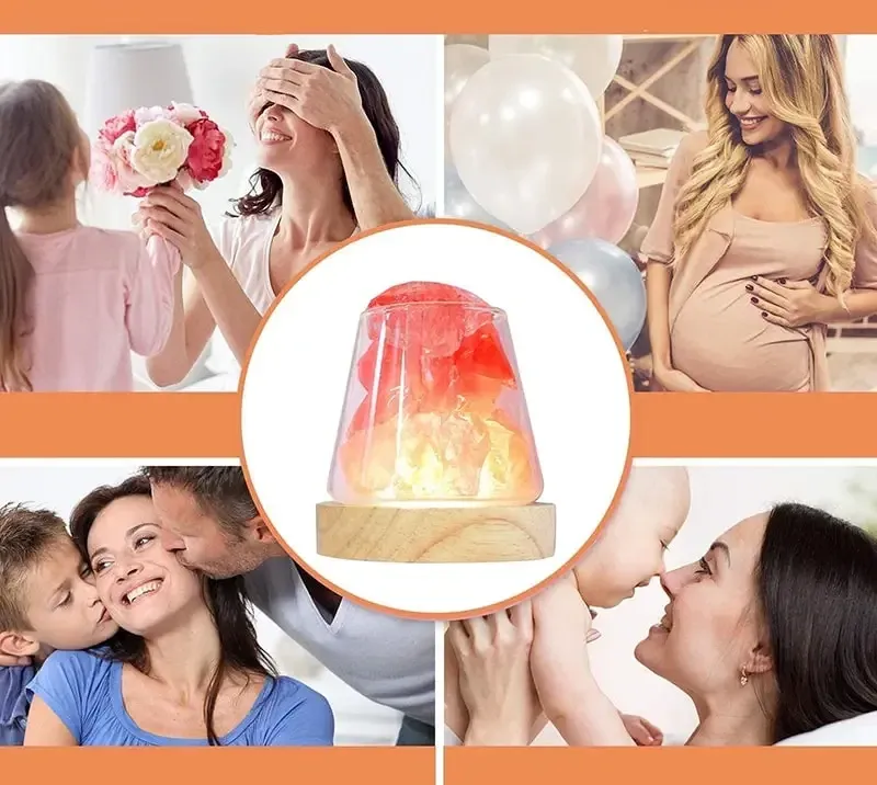 Cоляная лампа Agata с ночником 2-в-1. Солевая лампа из гималайской соли и кварца Днепр - изображение 2