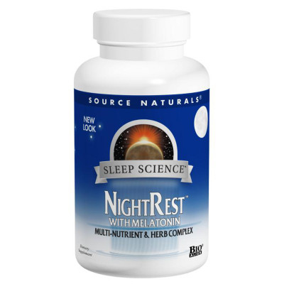 Вітамінно-мінеральний комплекс Source Naturals Комплекс для Нормалізації Сну, NightRest, 50 таблеток (SN0357) Вінниця - фото 1