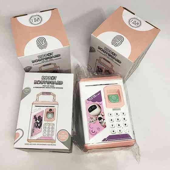 Копилка с отпечатком пальца, Копилка с электронным кодом и отпечатком пальца Детский сейф UV-65 Львов