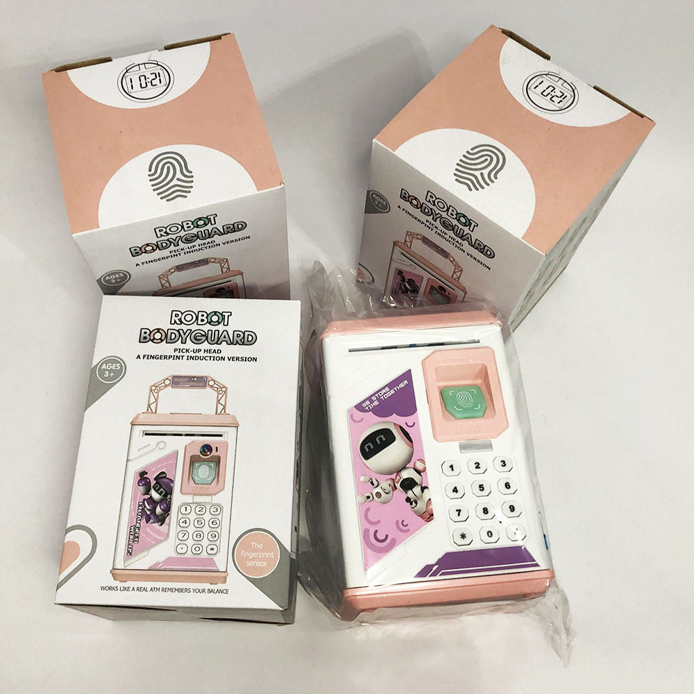 Копилка с отпечатком пальца, Копилка с электронным кодом и отпечатком пальца Детский сейф UV-65 Львов - изображение 1