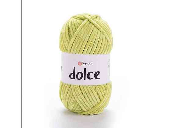 Пряжа Dolce салатовий 100% мікрополіестр 120м 100г 5шт/уп 799 ТМ YarnArt Київ