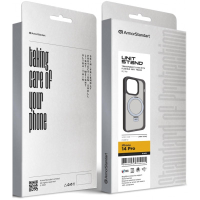 Чохол до мобільного телефона Armorstandart Unit Stand Apple iPhone 14 Pro Black (ARM70560) Вінниця - фото 2
