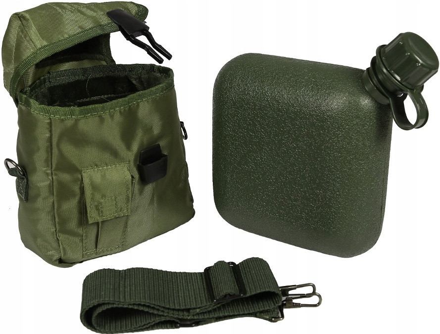 Армійська Фляга двох квартова 1.9 літрів з чохлом та ременем Mil-Tec від Sturm "USA" (14510001) Olive Нововолинськ - фото 4