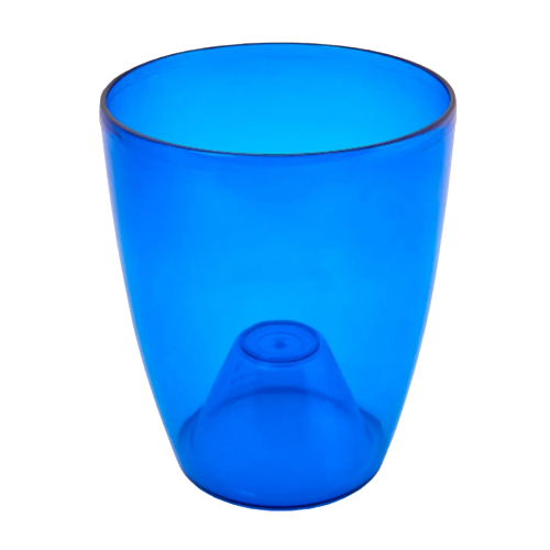 Вазон Орхідея 15*17см синій прозорий Алеана Житомир - фото 2