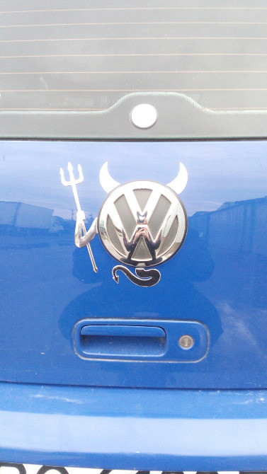 Наклейка Чортик на піктограму авто опукла Київ - фото 5