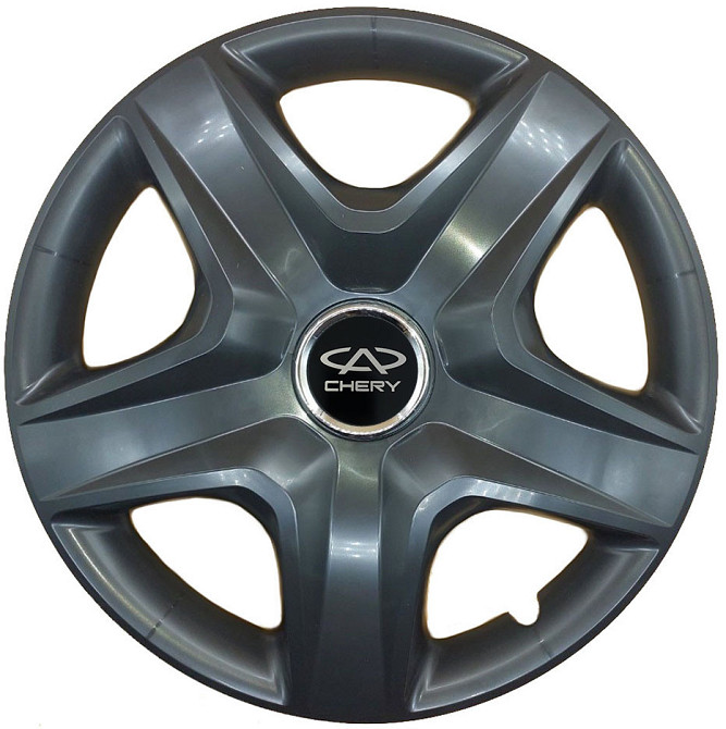 Автомобільні модельні ковпаки R16 SJS Chery 418 4шт, чорні Київ - фото 1