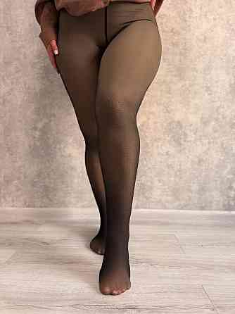 Женские капроновые термо колготки с утяжкой на меху 50/56 Одесса