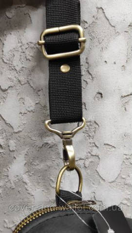Стильная мужская сумка слинг на пояс или на грудь из натуральной кожи PS Leather Киев - изображение 6