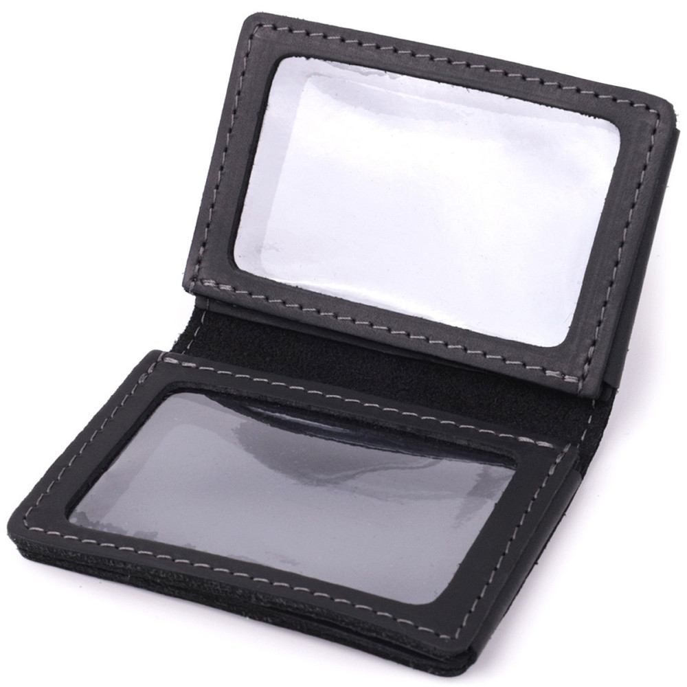 Превосходная обложка на автодокументы в винтажной коже GRANDE PELLE 22872 Черный Киев - изображение 7