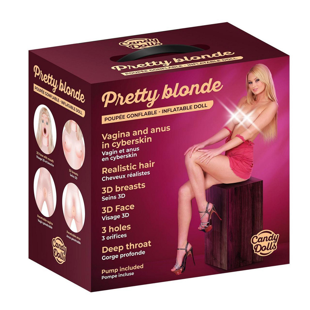 Надувна секс лялька Candy Dolls Pretty Blonde Sex Aura Київ - фото 1