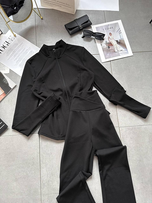 Женский стильный и теплый термо костюм Черный, 42/44 Одесса - изображение 5