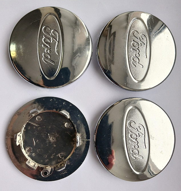 Ковпачки (заглушки) на диски Ford 70/50мм хром 4шт Киев - изображение 1