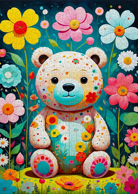 Пазл Квітковий ведмедик - Flower Teddy Bear (Enjoy-2150) Киев - изображение 5