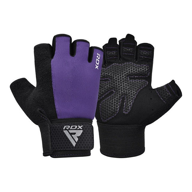 Перчатки для фітнесу RDX W1 Half Purple Plus S Кам'янське - фото 4