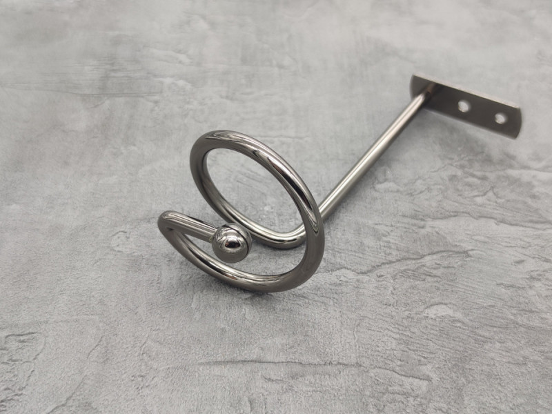 Комплект підхватів для штор Orvit Спіраль 140 Х 60 мм Онікс пара-2шт. (6995155) Львов - изображение 1