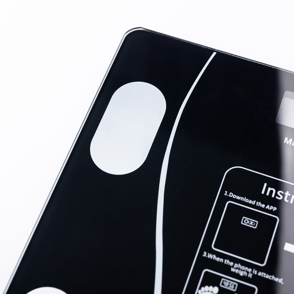 Смарт ваги електронні Sokany 26х26 см  до 180 кг з синхронізацією з телефоном чорні SK-19019B Київ - фото 2