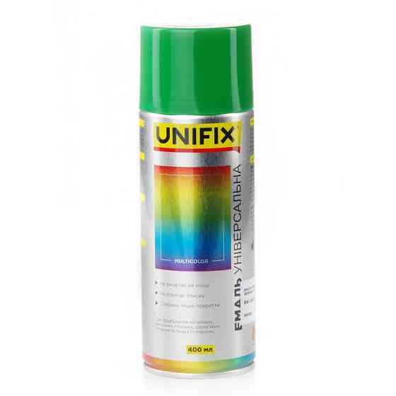Эмаль акриловая универсальная RAL 6029 Зеленый мятный гл. 400мл UNIFIX Ровно