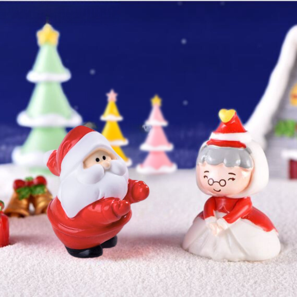 Новогодние фигурки миссис Санта для мини-сада, флорариума, миниатюры, хендмейда декора Одесса - изображение 2