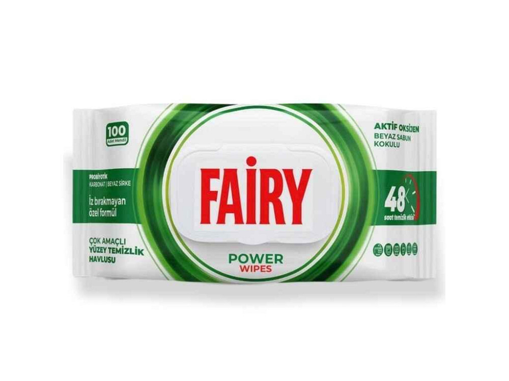 Серветки вологі для прибирання 100шт Power Wipes ТМ FAIRY Київ - фото 1