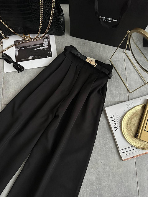 Жіночі універсальні базові штани палаццо костюмка Одеса - фото 5