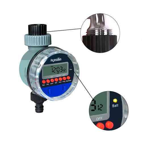 Цифровой таймер полива Aqualin YL21026A с шаровым клапаном и поддержкой датчика дождя Киев