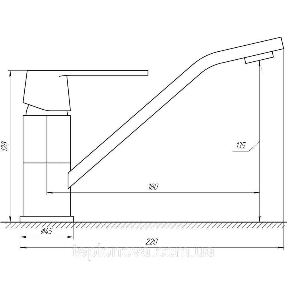 Змішувач для кухні Globus Lux Laguna GLA-0203Q-7-WHITE Чернівці - фото 4