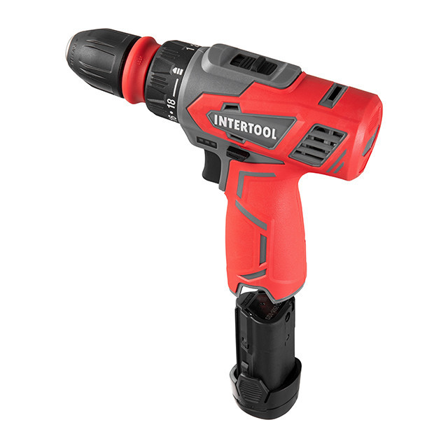 Дриль-шурупокрут акумуляторний, 12 В, Li-Ion, 1,5 Аг, 30 Нм, 0-350/0-1300 об/хв, 0,8-10 мм, знімний патрон INTERTOOL DT-0314 Київ - фото 9